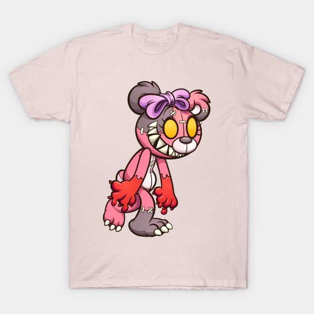 Evil teddy bear T-Shirt by memoangeles